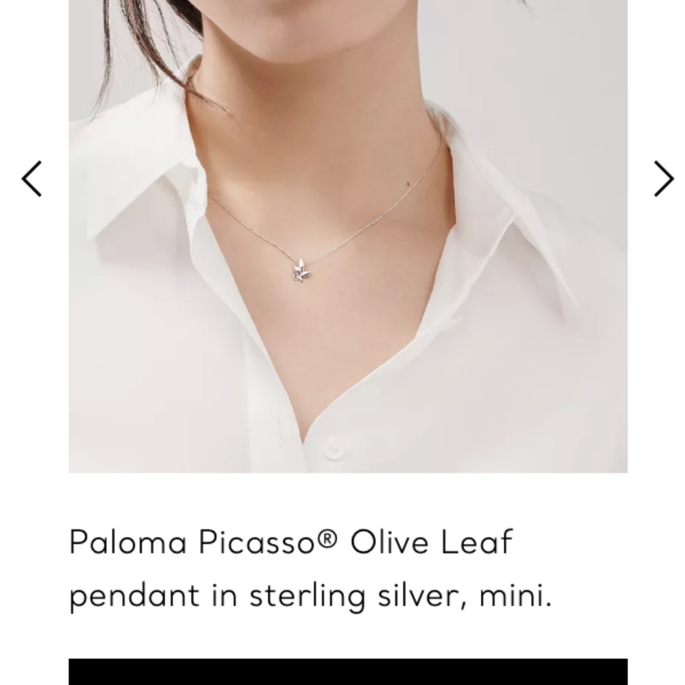 TIFFANY & CO Paloma Picasso Olive Leaf Necklace